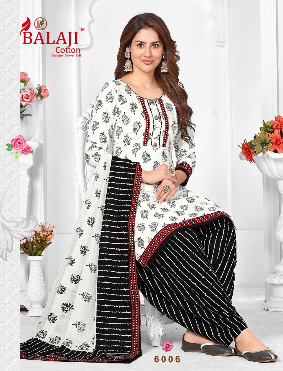 Balaji Sui Dhaga Vol 6 Casual Wear Wholesale Printed Cotton Dress Material Catalog
